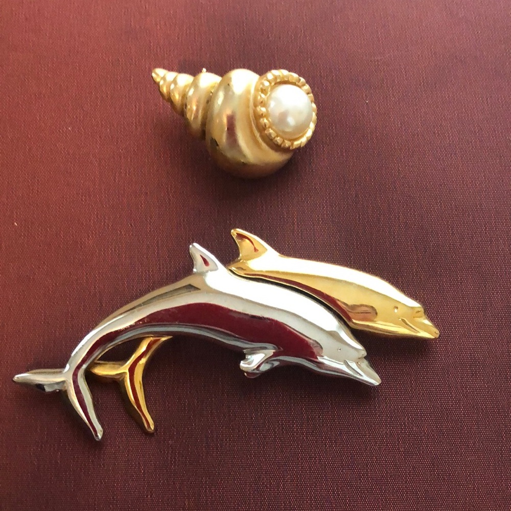 Bundle of two brooches, Lapel pin
